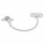Perma Permanent Fixed Cable Window Restrictor - White