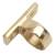 Standard Mounting Sash Window Ring Lift - 27mm Diameter - Polished Brass