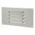 Hooded Louvre Vent - 165 x 89mm - 1672mm² Free Air Flow - Satin Aluminium
