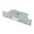 Square Axle Sash Window Pulley - 44mm Curved Nylon Wheel - Polished Chrome