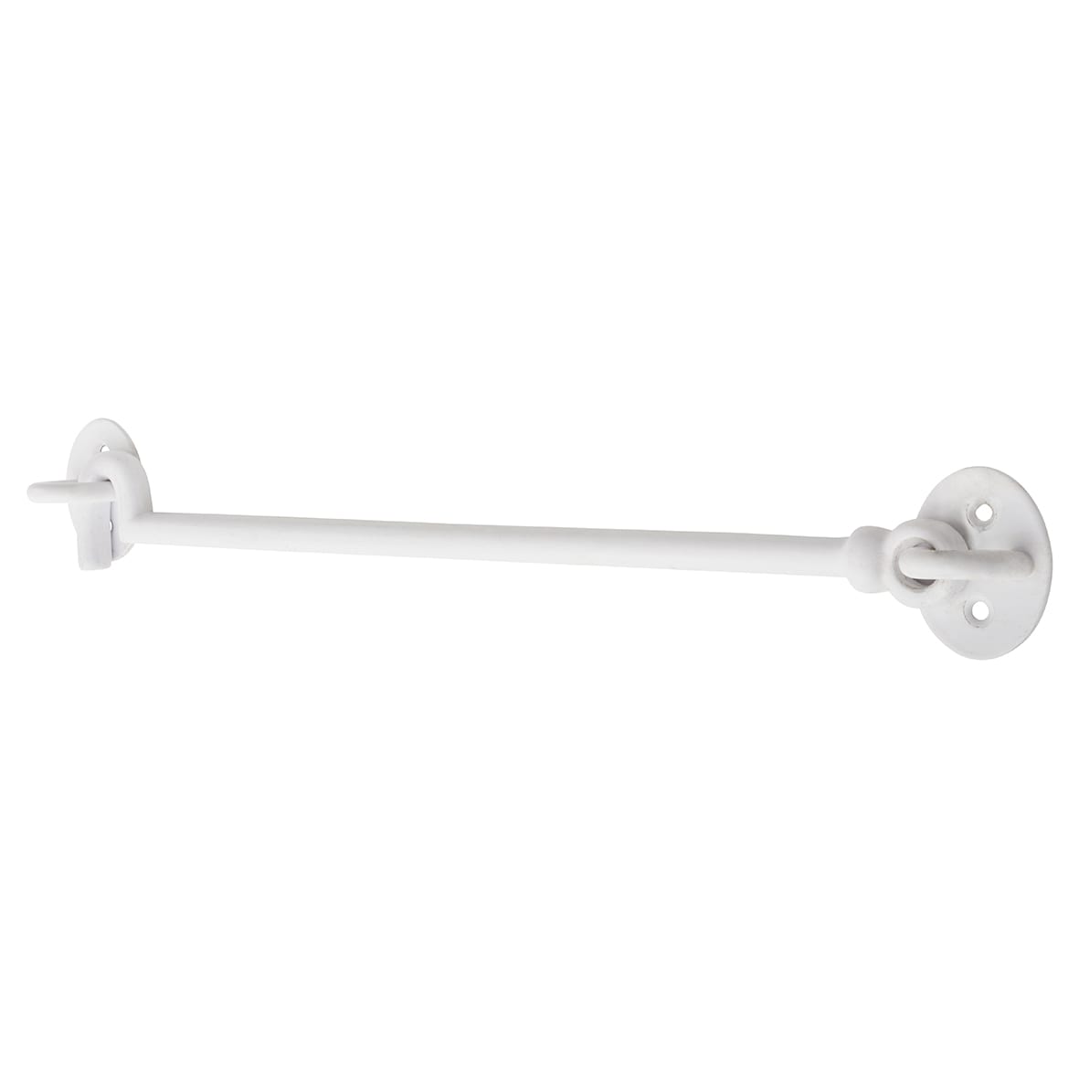 Cabin Hook & Eye - 300mm Length - White Iron