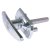 Garage Door Lock Handle - Square Spindle - 75 x 44mm - Nickel Plated