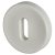 Nylon Escutcheon - 52mm Diameter - Keyhole - Diamond White - Pair
