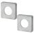 Square Passage Rose Cover - 52 x 52mm - Satin Chrome