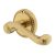 Polished Brass Georgian Rope Edge Scroll Door Handles on Round Rose - Classica Range