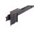 27mm Ball Bearing Keyboard Slide Drawer Runner - Adjustable Height - 350mm Length - Black