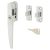 Timber Range Locking Night Vent Wedge Casement Window Fastener - Reversible - Bright Chrome