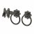 Heavy Duty Ring Gate Latch - 125mm Throw - Black Galvanised