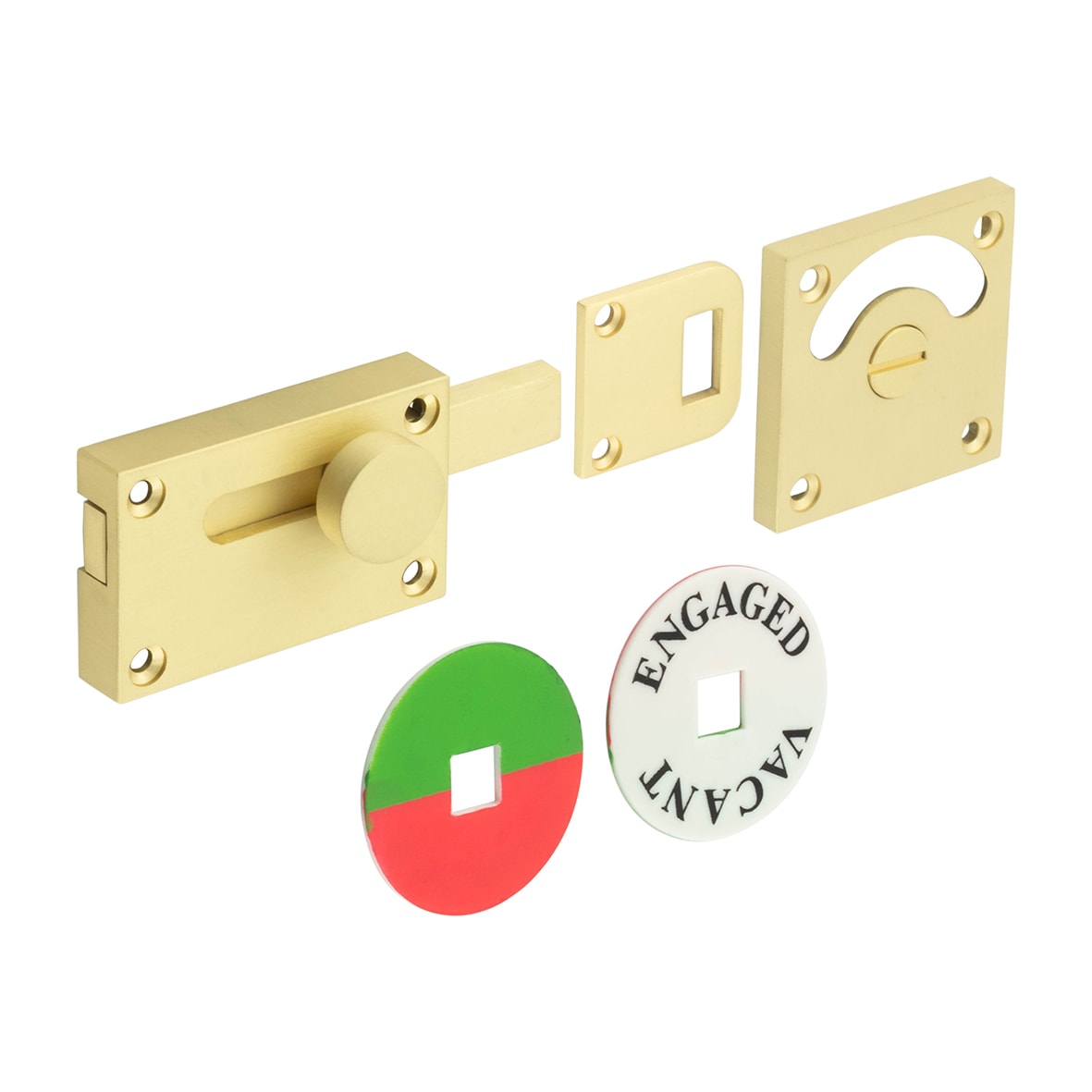 Indicator Bolt - Satin Brass