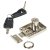 Adjustable Backset Lock - 22 x 18mm - Keyed to Differ - Nickel Plated