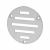 Circular Slotted Vent - 76mm - 900mm² Free Air Flow - Satin Aluminium