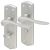 Satin Chrome Bathroom Door Handles - Rome Range - 170 x 50mm