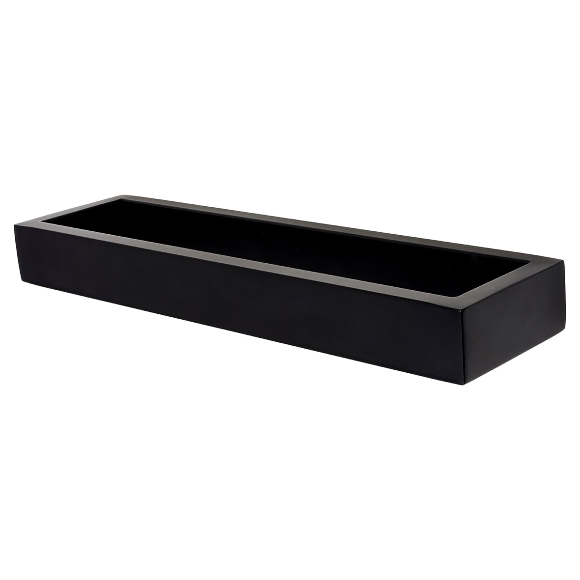 Contemporary Square Towel Rail - 260 x 70 x 30mm - Matt Black