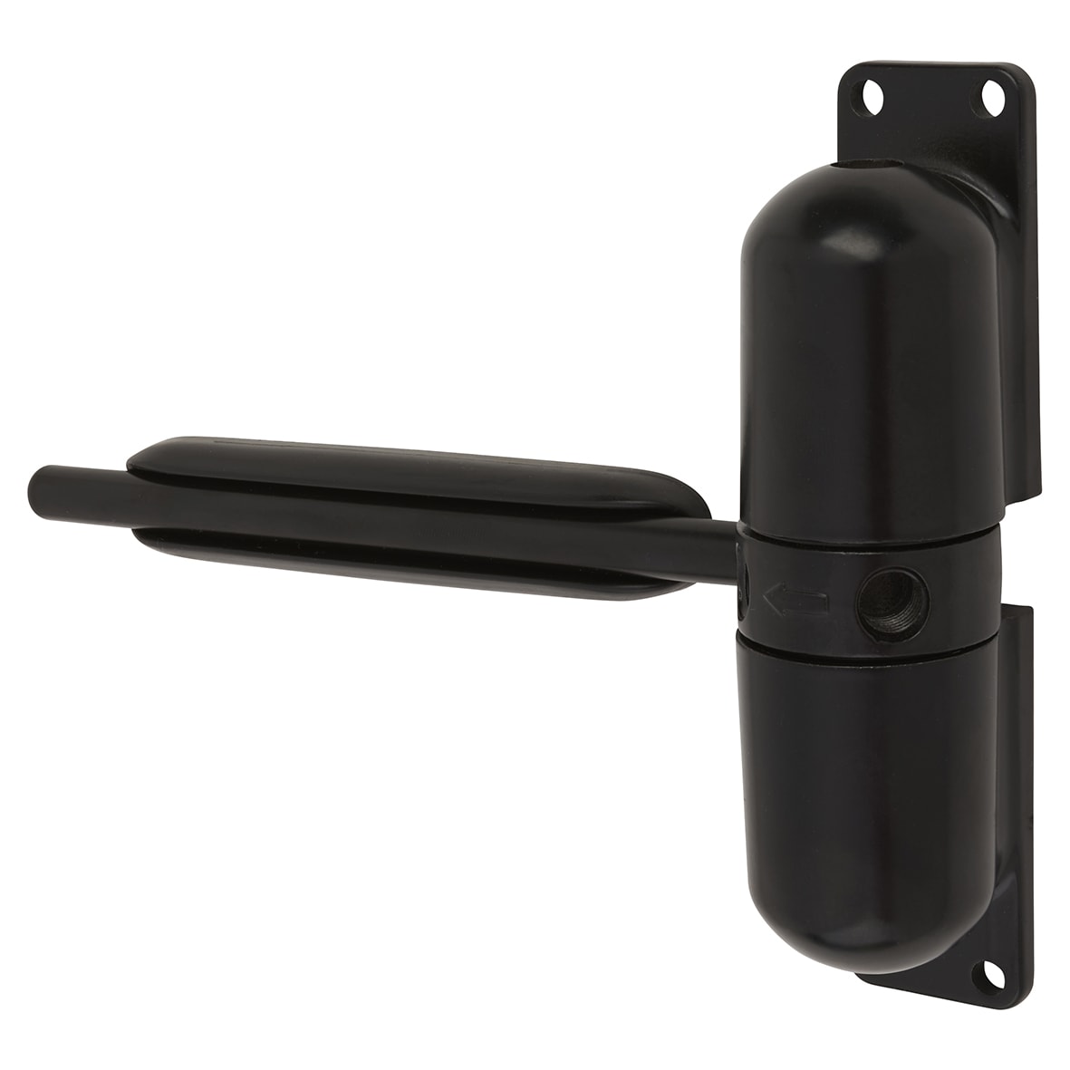 Spring Door Closer - Pull Side Mounting - Black