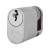 5 Pin 40mm Oval Single Cylinder - 30 + 10mm - Satin Chrome - Keyed to Differ