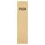 Solid Brass Finger Plate - Push - 300 x 75 x 1.5mm - Polished
