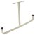 Heavy Duty Tubular Garage and Shed Ceiling Mount Storage T-Hook - 555mm Depth - Cream/Black