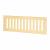 Plain Slotted Vent - 229 x 76mm - 4085mm² Free Air Flow - Polished Brass