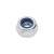 Self Locking Nut Nylon Insert - M6 - Zinc Plated - Pack of 25