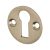 Victorian Escutcheon - 32mm Diameter - Keyhole - Satin Nickel