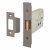Heavy Duty Bolt Through Flat Latch - 104mm Case - 82mm Backset - Black Nickel
