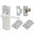 Satin Chrome Latch Door Handles Pack - Rome Range