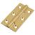 Solid Drawn Butt Cabinet Hinge - 50 x 28 x 1.45mm - Satin Brass - Pair