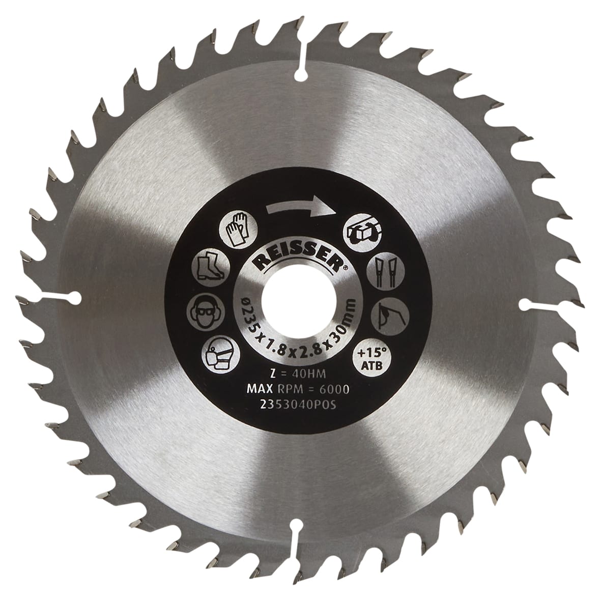 TCT Circular Saw Blade - 235 x 30mm - 40T - Wood