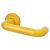 Golden Yellow Nylon Steel Core Safety Door Handle on Rose - Paris Range