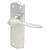 Satin Chrome Latch Door Handles - Rome Range - 170 x 50mm