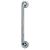 Satin Aluminium 19mm D-Bar Door Pull Handle on Rose - Screw Fix - 150mm Centres