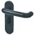 Anthracite Grey Nylon Steel Core Safety Bathroom Door Handles - 57mm c/c - Paris Range
