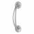 Victorian Satin Chrome Bow Door Pull Handle - Screw Fix - 150 x 35mm