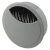 Round Cable Tidy Grommet - 80mm Hole Size - Grey - Pack of 10