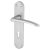 Satin Chrome Keyhole Lock Door Handles - Salerno Range - 182 x 39mm