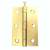 Loose Pin Steel Butt Door Hinge - 75 x 50mm - Polished Brass - Pair