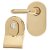 PVD Brass Cylinder Pull and Disabled Turn for Mortice Nightlatch