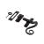 Locking Mortice & Hook Plate Casement Window Fastener - Right Hand - Antique Black Iron