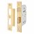 2226 Bolt Through Bathroom Lock - 65mm Case - 44.5mm Backset - Polished Brass