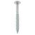 Twin Threaded Pozi Round Head Wood Screws - 8 x 1 1/4" - Zinc Plated - Pack of 200