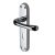 Polished Chrome Keyhole Lock Door Handles - Donna Range - 183 x 42mm
