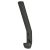 AR617A Nylon Single Hat & Coat Hook Face Fix - 164 x 20 x 35mm - Ebony Black