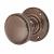 Antique Brass Rimmed Mortice Door Knob - 69mm Rose Diameter - Oxford Range