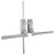 377 Rebated Double Door Push Bar Panic Exit Set - Timber Door