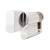 5 Pin 45mm Euro Single Thumbturn Cylinder - 35mm Turn + 10mm - Pol Chrome - Keyed Differ
