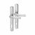 Polished Chrome uPVC 2 Star Platinum Security Lock Door Handles - 92mm c/c