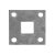 Monkey Tail 16mm Gate Bolt Socket - Flat Keep - 50mm Length - Zinc Plated