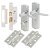 Polished Chrome Bathroom Lock Door Handles Pack - Rome Range