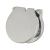 Budget Lock Escutcheon and Sprung Cover - 27mm - Polished Chrome