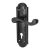 Antique Black Iron Scroll Keyhole Lock Door Handles - Turnberry Range - 170 x 45mm